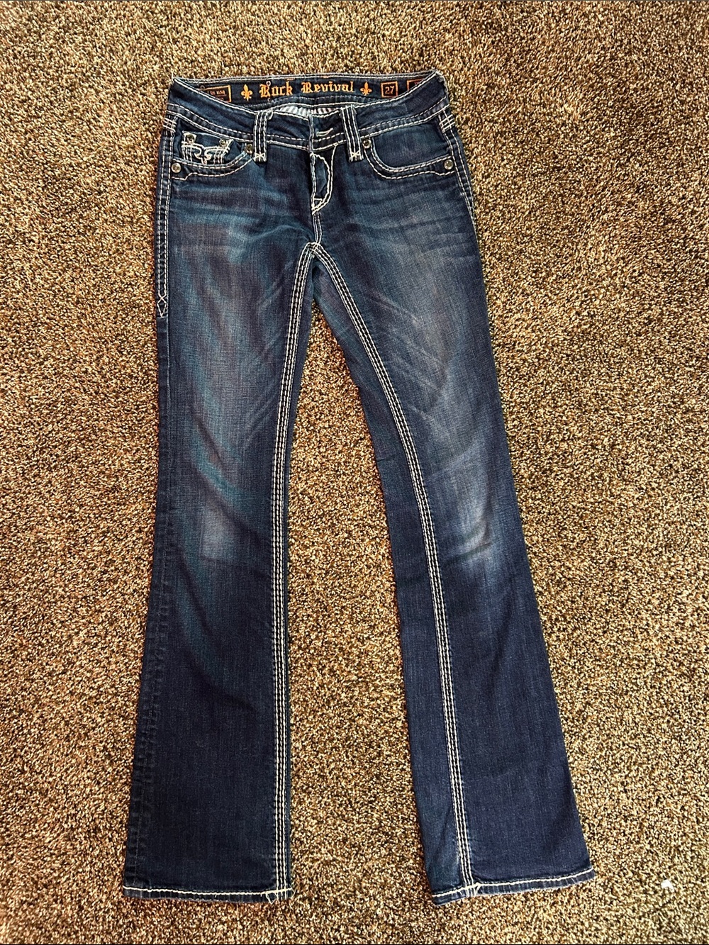 Rock Revival Women's Dark Indigo Flare Jeans